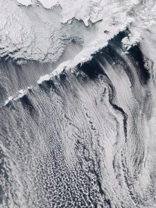 Clouds off the Aleutian Islands